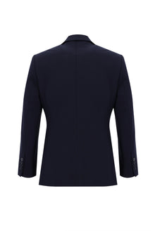 Orta Lacivert 7 Drop Slim Fit Dar Kesim Yünlü Tak?m Elbise-Abdullah Ki??l?