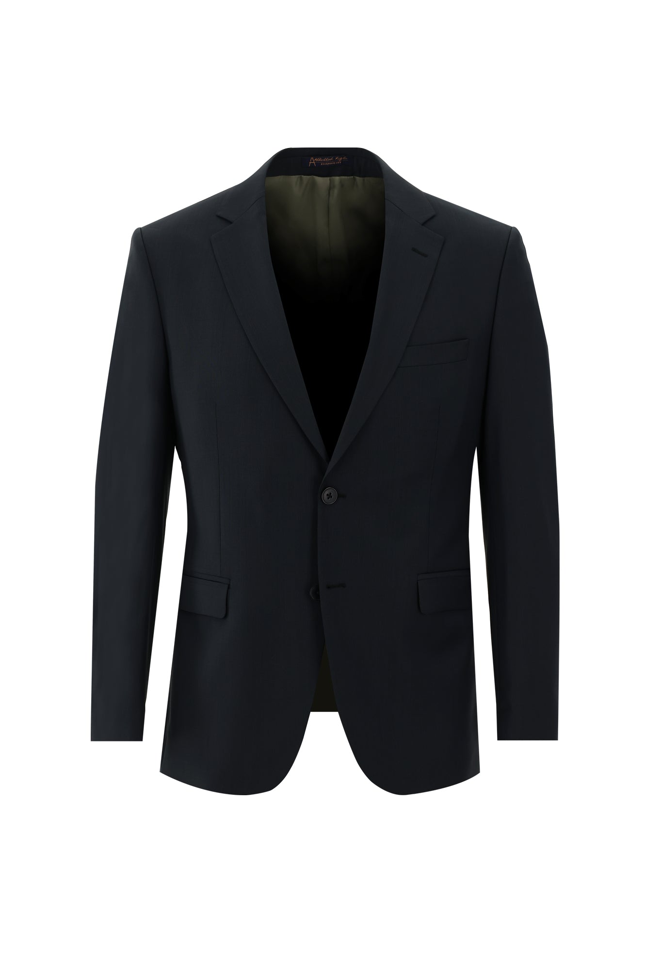 Siyah Slim Fit Dar Kesim Yünlü Klasik Takım Elbise