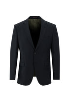 Siyah Slim Fit Dar Kesim Yünlü Klasik Takım Elbise