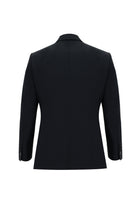 Siyah Slim Fit Dar Kesim Yünlü Klasik Takım Elbise