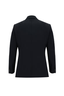 Siyah Slim Fit Dar Kesim Yünlü Klasik Takım Elbise