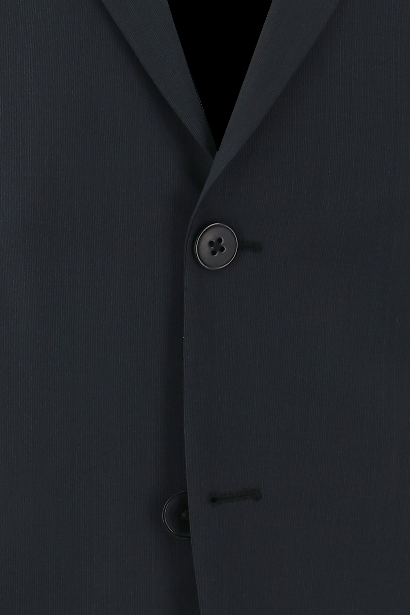 Siyah Slim Fit Dar Kesim Yünlü Klasik Takım Elbise