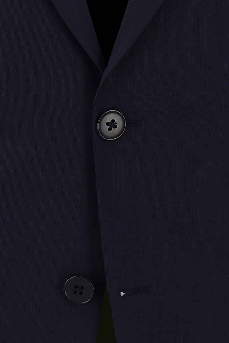 Orta Lacivert 7 Drop Slim Fit Dar Kesim Yünlü Tak?m Elbise-Abdullah Ki??l?