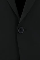 Siyah Slim Fit Dar Kesim Yünlü Klasik Takım Elbise