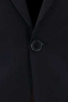 Siyah Lacivert Slim Fit Dar Kesim Yünlü Takım Elbise