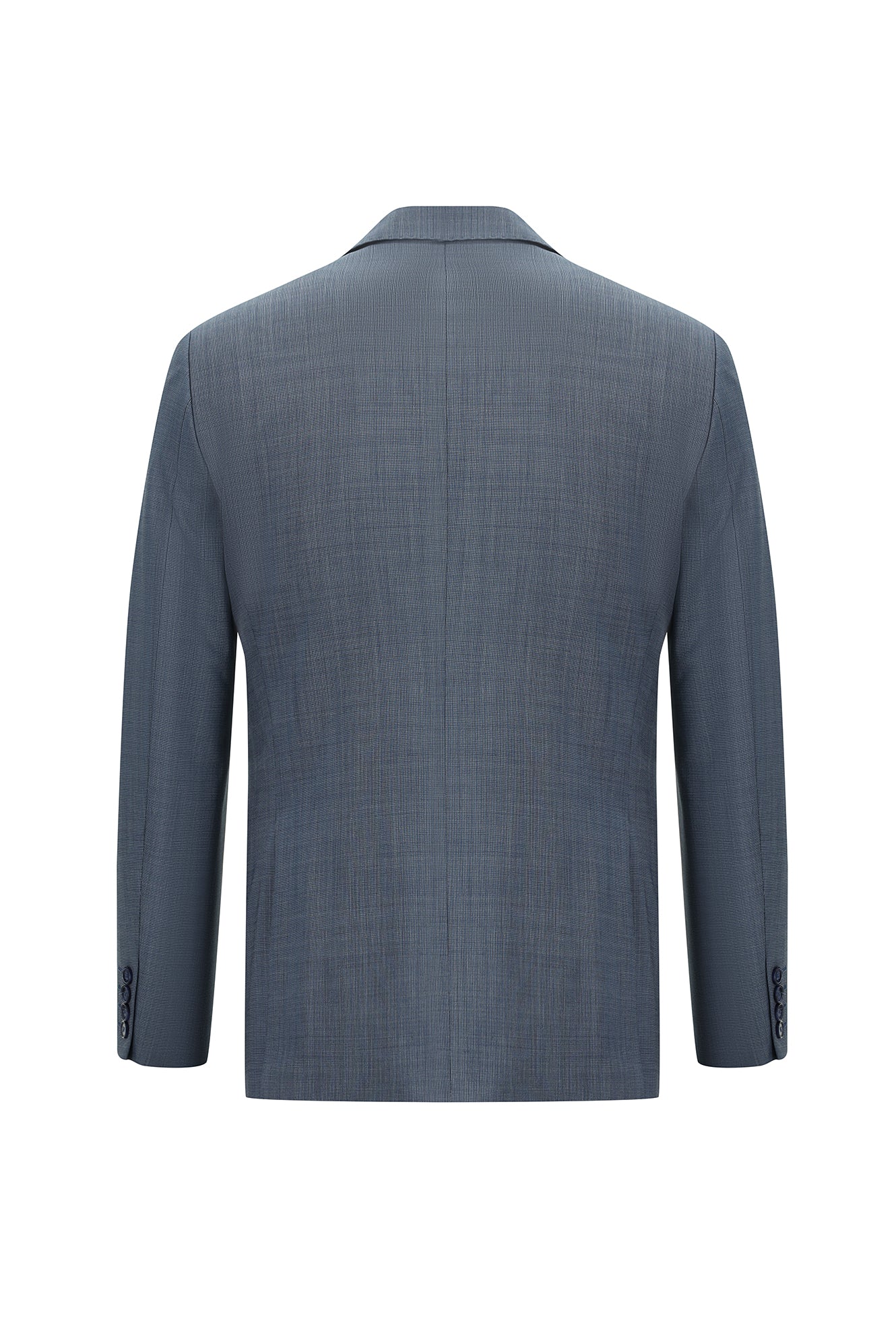 Mavi Slim Fit Dar Kesim Yünlü Klasik Takım Elbise