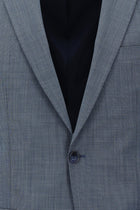 Mavi Slim Fit Dar Kesim Yünlü Klasik Takım Elbise