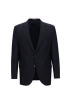 Koyu Lacivert Relaxed Fit Rahat Kesim Yünlü Klasik Takım Elbise