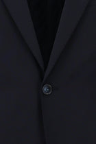 Koyu Lacivert Relaxed Fit Rahat Kesim Yünlü Klasik Takım Elbise