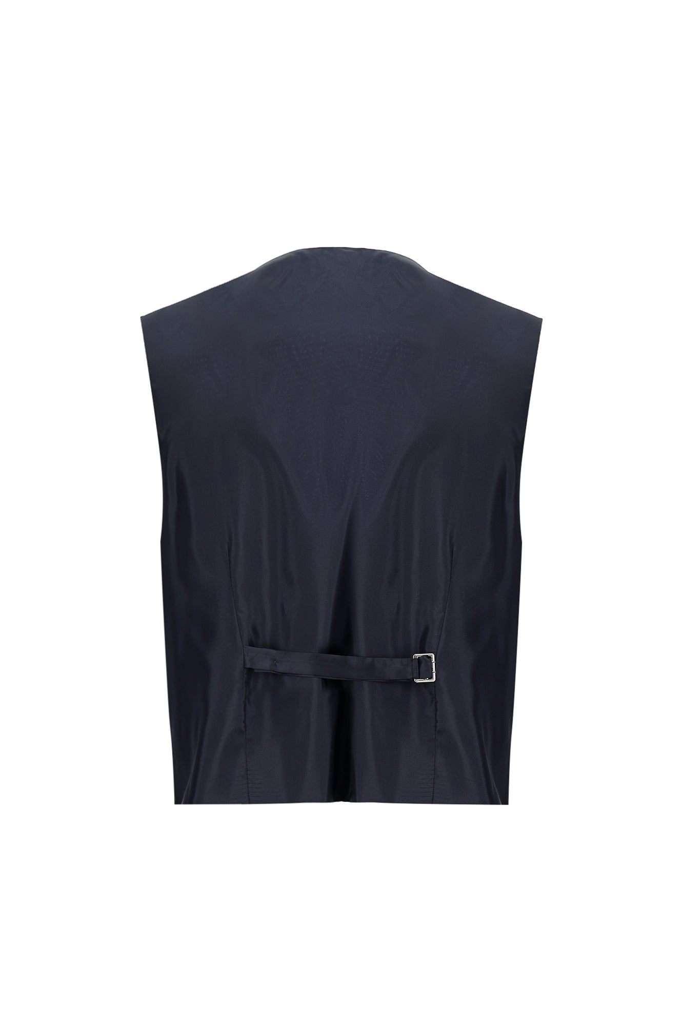 Koyu Lacivert Regular Fit Yünlü Kombinli Yelekli Takım Elbise