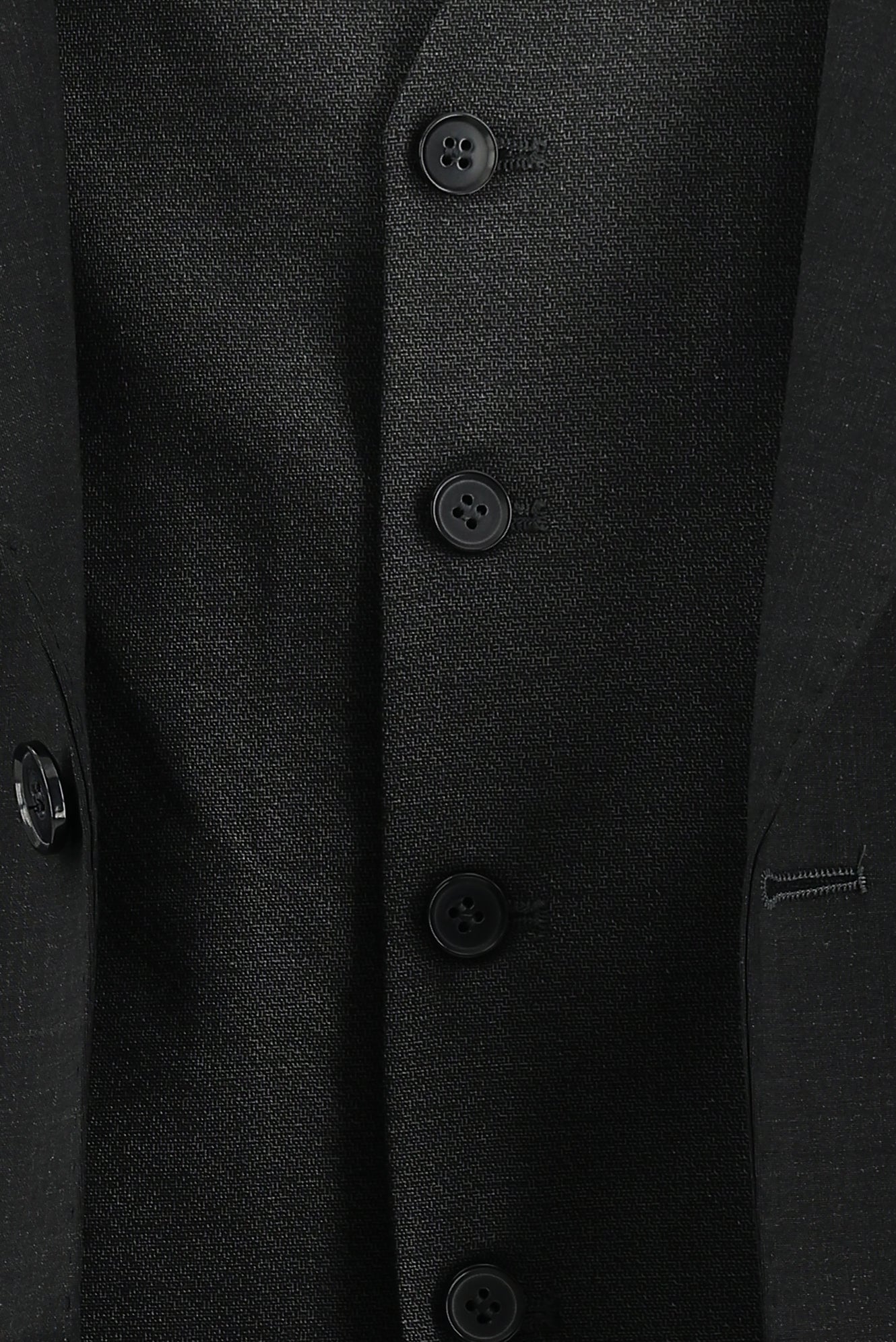 Koyu Antrasit Relaxed Fit Rahat Kesim Yünlü Kombinli Yelekli Takım Elbise