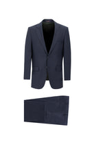 Koyu Lacivert 6 Drop Regular Fit Standart Kesim Yünlü Tak?m Elbise-Abdullah Ki??l?