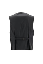Siyah Slim Fit Dar Kesim Şal Yaka Yelekli Smokin & Damatlık