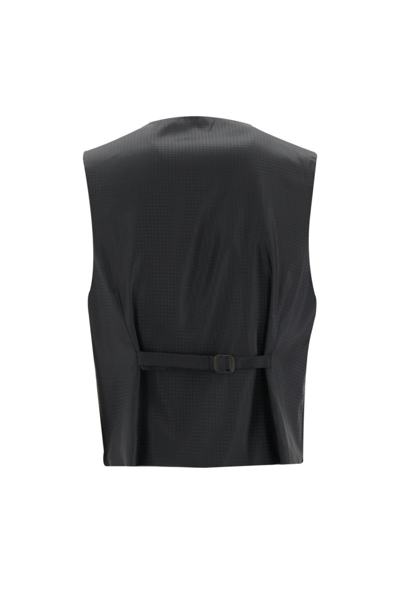 Siyah Slim Fit Dar Kesim Şal Yaka Yelekli Smokin & Damatlık