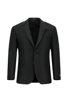 Siyah Slim Fit Dar Kesim Şal Yaka Smokin & Damatlık