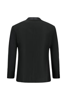 Siyah Slim Fit Dar Kesim Şal Yaka Smokin & Damatlık