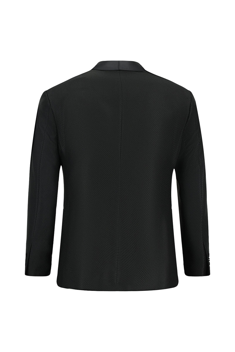 Siyah Slim Fit Dar Kesim Şal Yaka Smokin & Damatlık