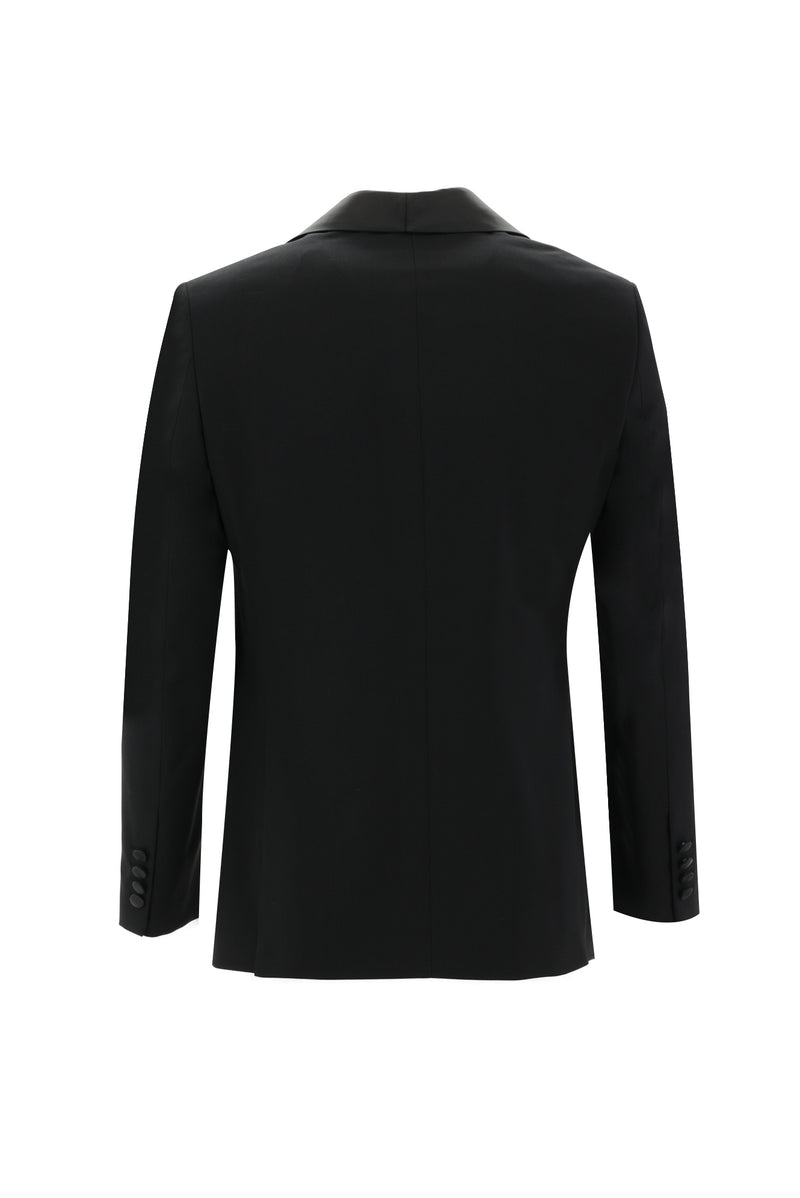 Siyah Slim Fit Dar Kesim Şal Yaka Smokin & Damatlık