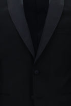 Koyu Lacivert Slim Fit Dar Kesim Şal Yaka Smokin & Damatlık