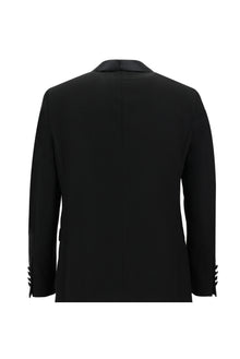 Siyah Slim Fit Dar Kesim Şal Yaka Smokin & Damatlık