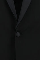 Siyah Slim Fit Dar Kesim Şal Yaka Smokin & Damatlık