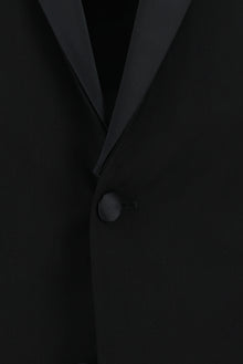 Siyah Slim Fit Dar Kesim Şal Yaka Smokin & Damatlık