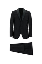 Siyah Slim Fit Dar Kesim Şal Yaka Smokin & Damatlık
