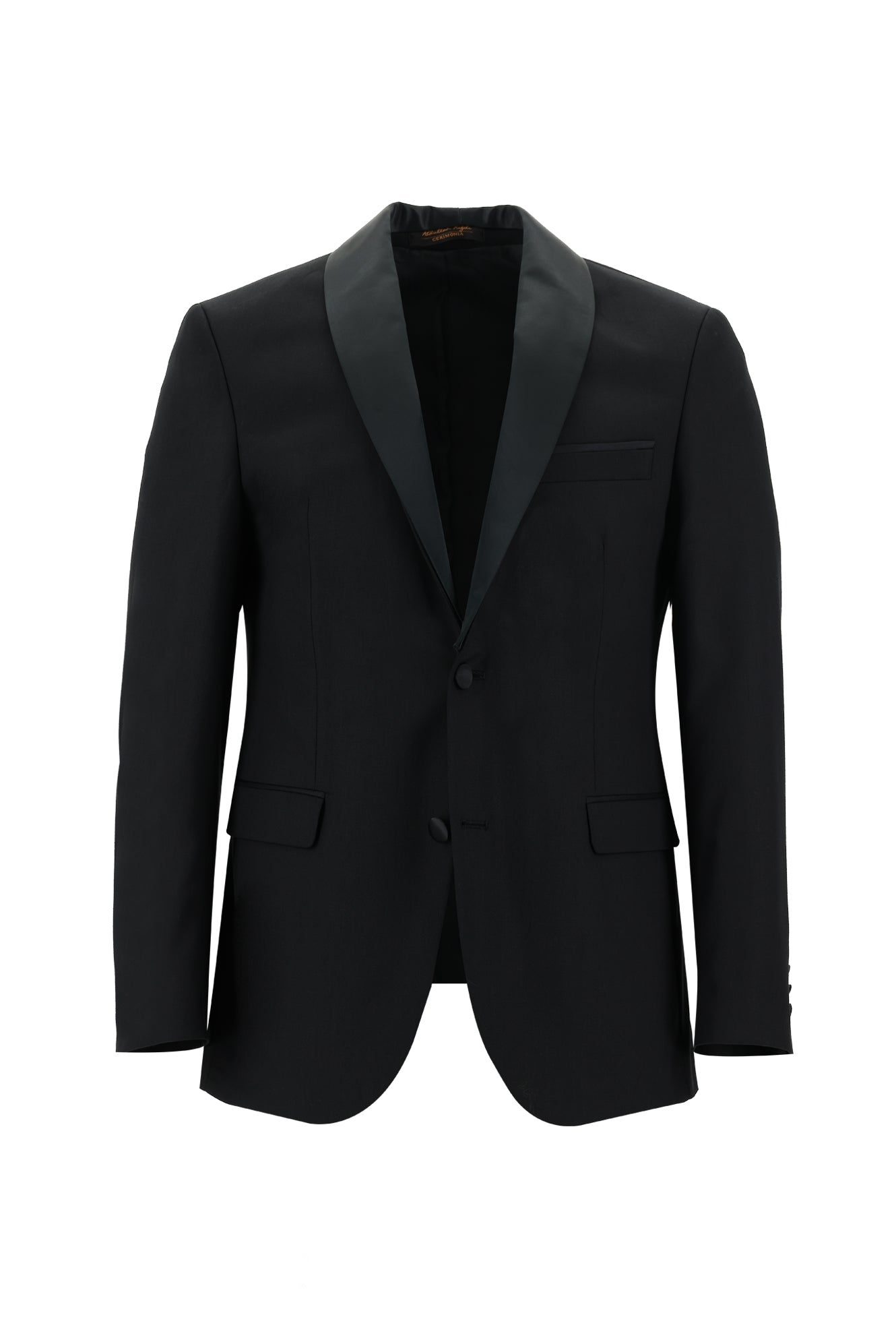 Siyah Slim Fit Dar Kesim Şal Yaka Smokin & Damatlık