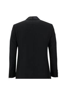 Siyah Slim Fit Dar Kesim Şal Yaka Smokin & Damatlık