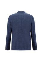 Mavi Slim Fit Dar Kesim Yünlü Kombinli Yelekli Takım Elbise