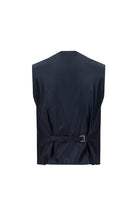 Mavi 7 Drop Slim Fit Dar Kesim Yünlü Kombinli Yelekli Tak?m Elbise-Abdullah Ki??l?