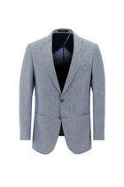 Koyu Mavi  4 Drop Relaxed Fit Rahat Kesim Klasik Ceket-Abdullah Ki??l?