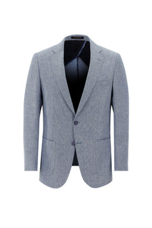Koyu Mavi  7 Drop Slim Fit Dar Kesim Klasik Ceket-Abdullah Ki??l?