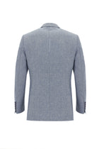 Koyu Mavi  7 Drop Slim Fit Dar Kesim Klasik Ceket-Abdullah Ki??l?
