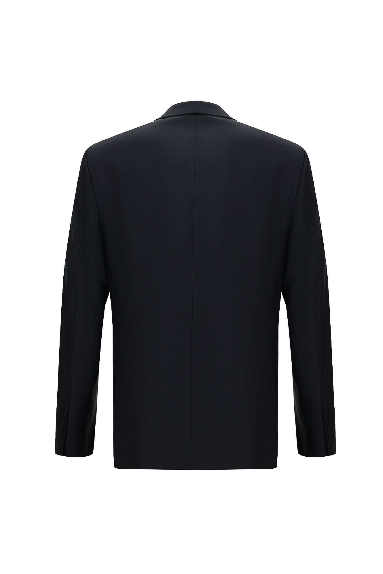 Siyah Lacivert Relaxed Fit Rahat Kesim Yünlü Blazer Ceket