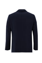Orta Lacivert Regular Fit Desenli Ceket
