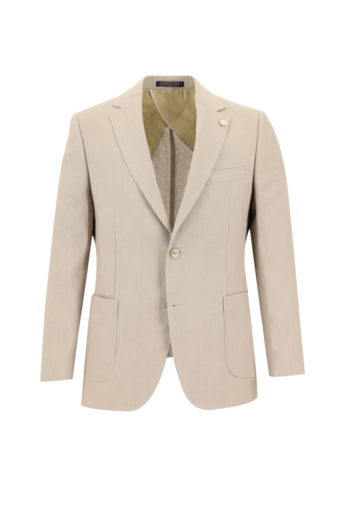 Orta Vizon 4 Drop Relaxed Fit Rahat Kesim Klasik Keten Ceket-Abdullah Ki??l?