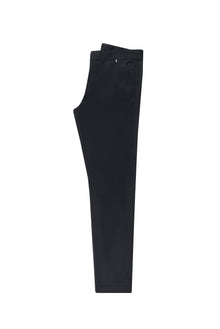 Siyah Regular Fit Likralı Kanvas / Chino Pantolon