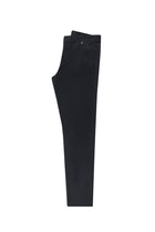 Siyah Slim Fit Dar Kesim Likral? Kanvas / Chino Pantolon-Abdullah Ki??l?