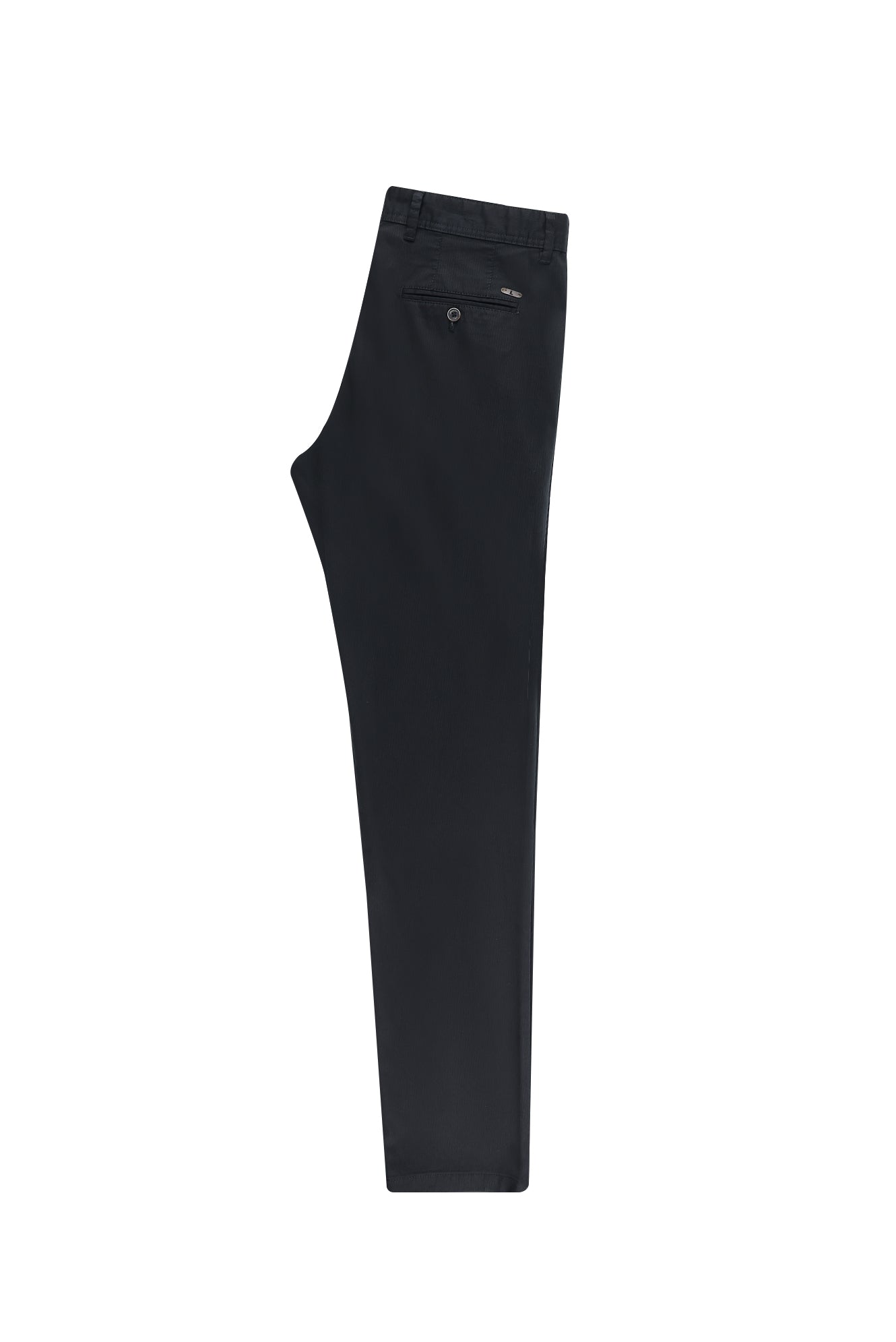 Siyah Regular Fit Likralı Kanvas / Chino Pantolon