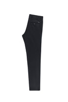 Siyah Slim Fit Dar Kesim Likral? Kanvas / Chino Pantolon-Abdullah Ki??l?