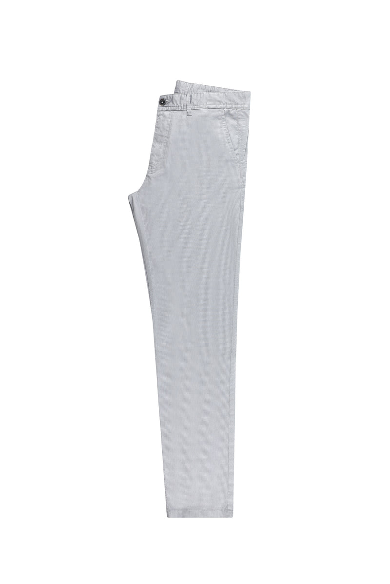Orta Gri Slim Fit Dar Kesim Likralı Kanvas / Chino Pantolon