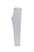 Orta Gri Slim Fit Dar Kesim Likral? Kanvas / Chino Pantolon-Abdullah Ki??l?