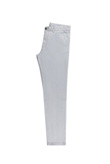 Orta Gri Slim Fit Dar Kesim Likral? Kanvas / Chino Pantolon-Abdullah Ki??l?