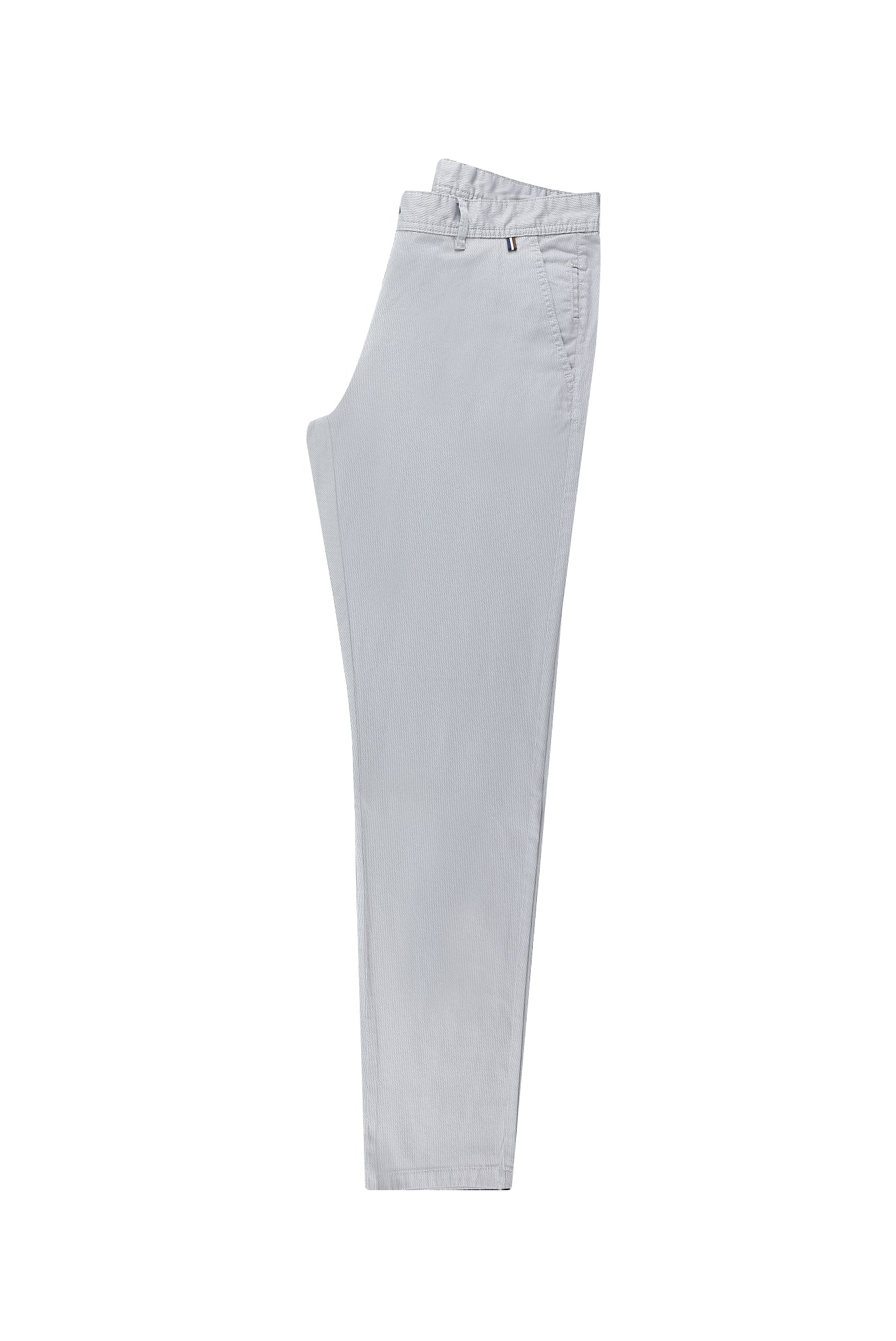 Orta Gri Slim Fit Dar Kesim Likral? Kanvas / Chino Pantolon-Abdullah Ki??l?