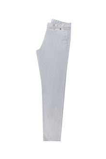 Orta Gri Slim Fit Dar Kesim Likral? Kanvas / Chino Pantolon-Abdullah Ki??l?
