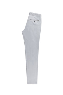 Orta Gri Slim Fit Dar Kesim Likral? Kanvas / Chino Pantolon-Abdullah Ki??l?