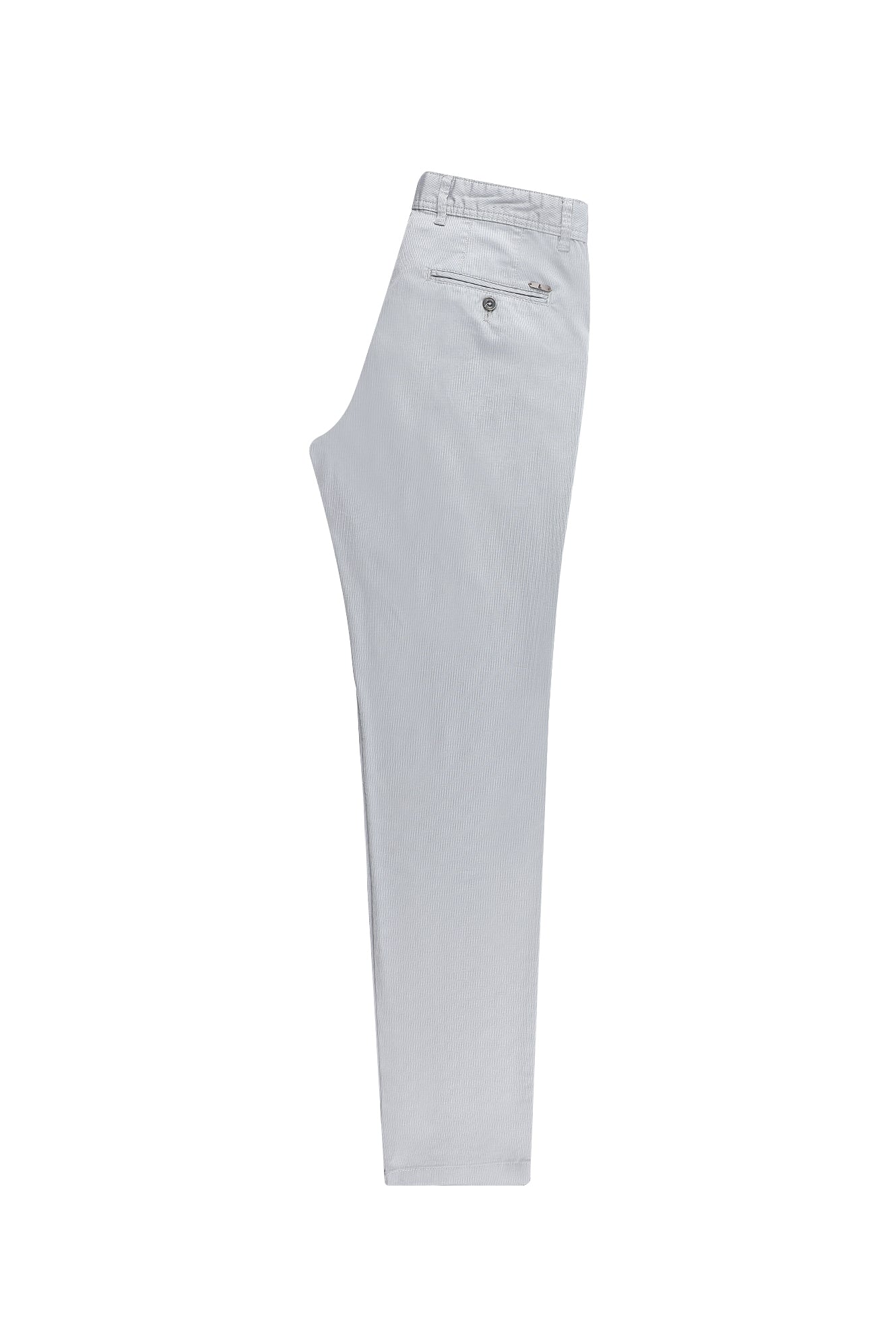 Orta Gri Regular Fit Likralı Kanvas / Chino Pantolon