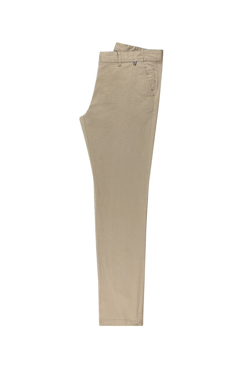 Orta Vizon Slim Fit Dar Kesim Likralı Kanvas / Chino Pantolon