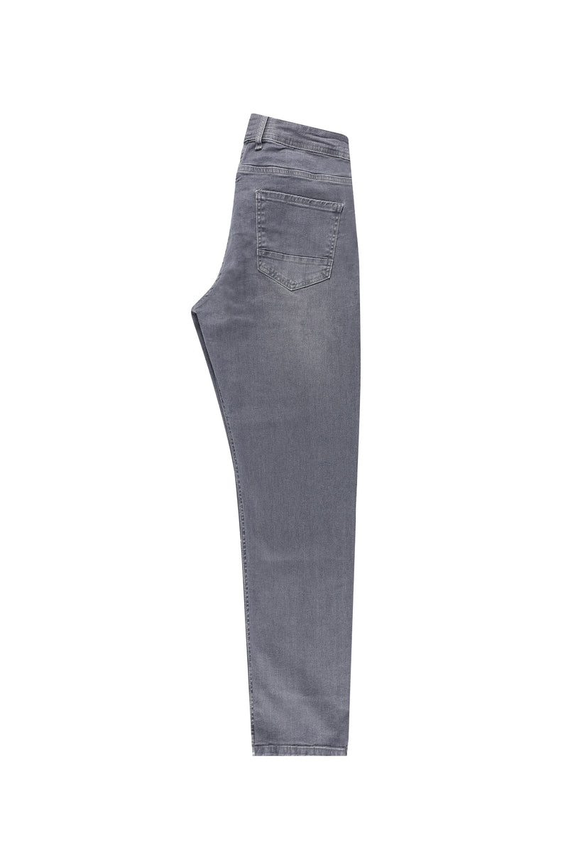 Orta Antrasit Regular Fit Likralı Denim Pantolon